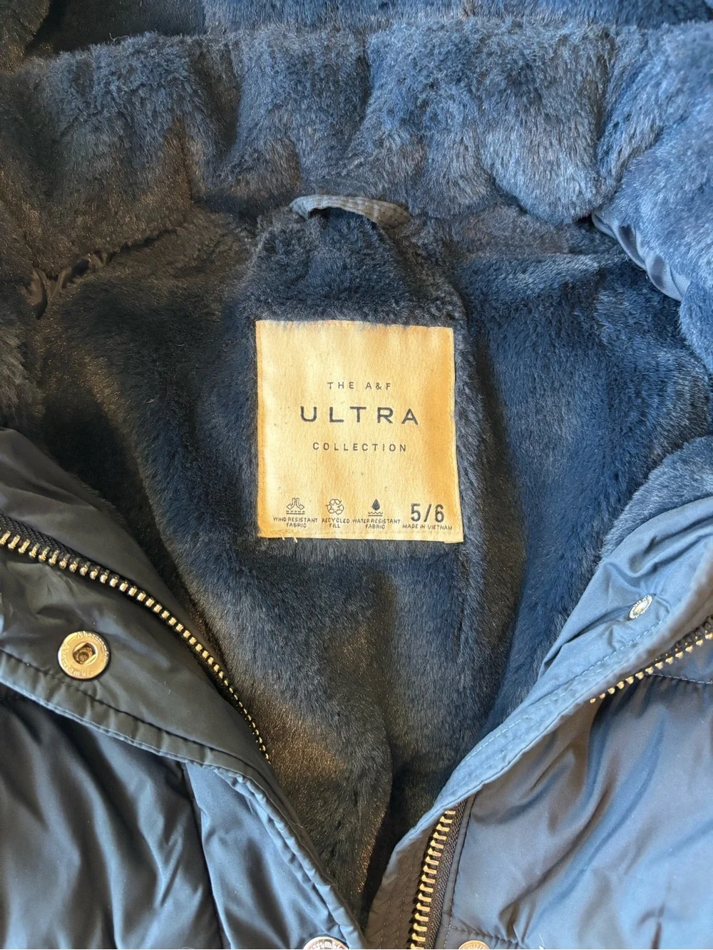 Abercrombie & Fitch Ultra Collection Puffer Parka Girls Size 5/6